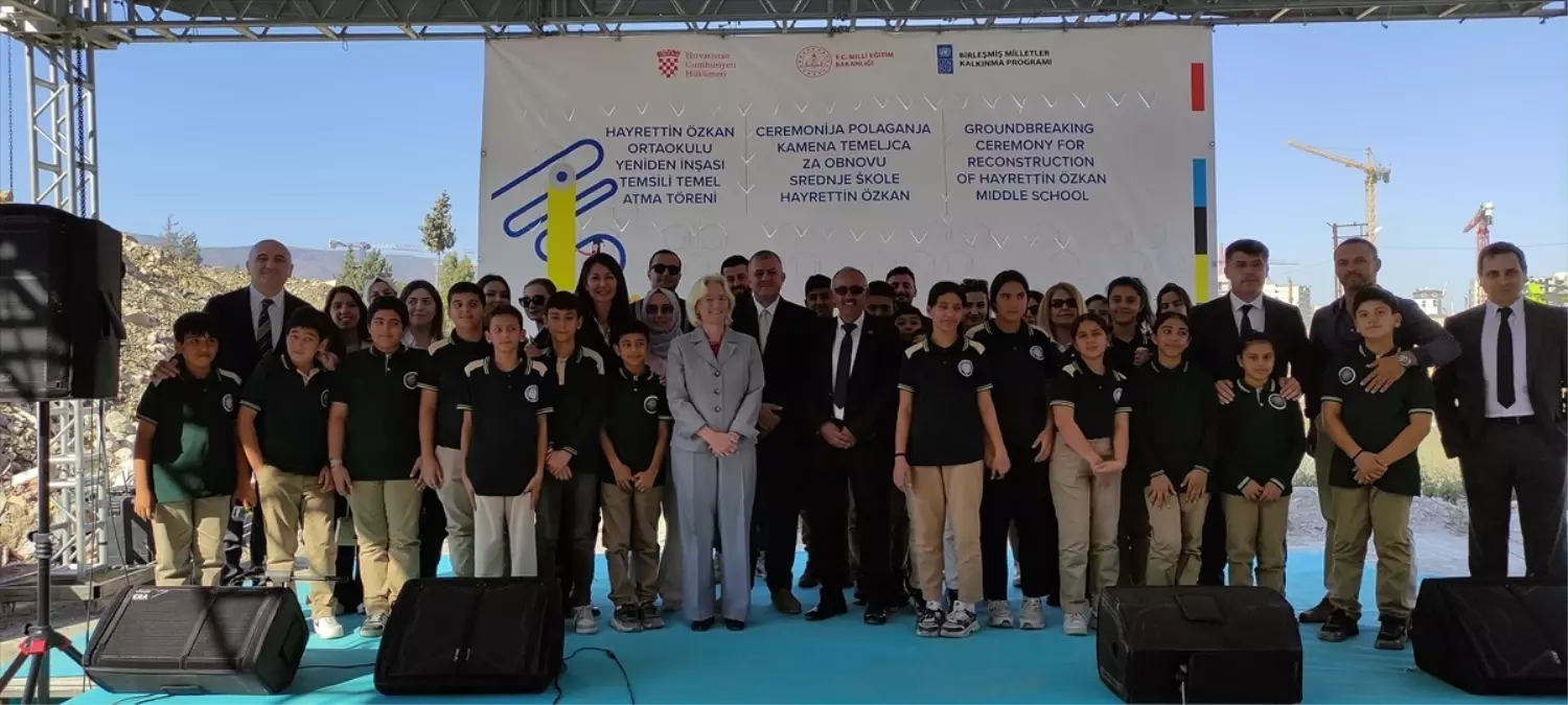 Hatay’da Yıkılan Okul Yeniden İnşa Ediliyor