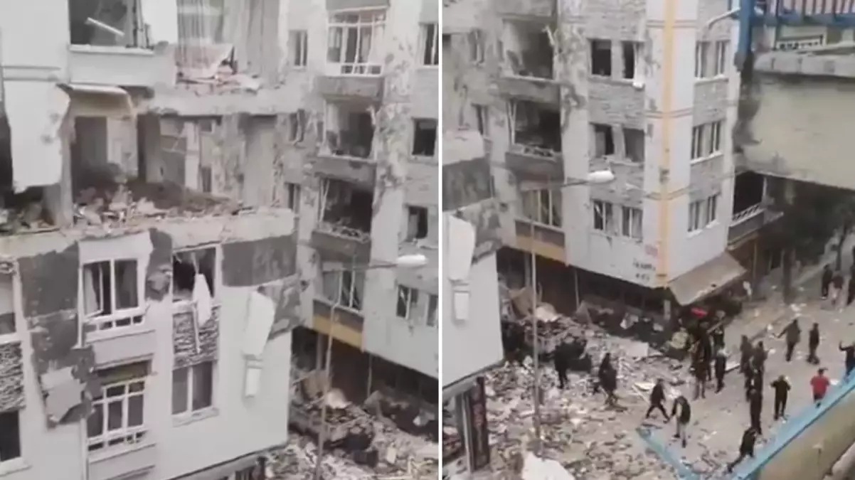 Çorum’daki doğal gaz patlamasından ilk görüntüler
